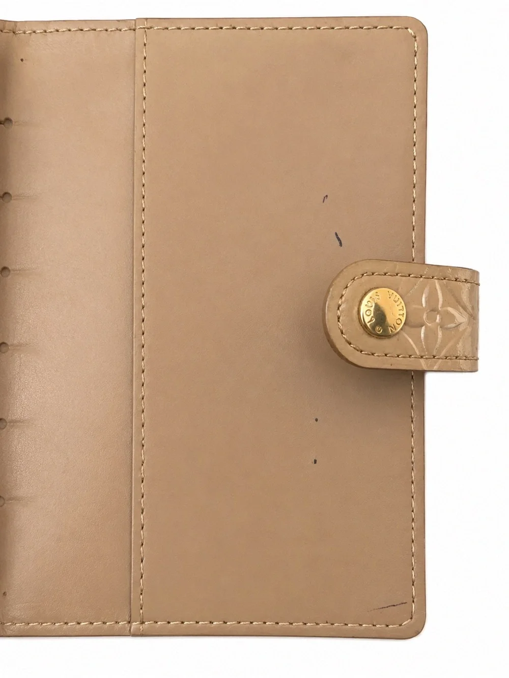 Authentic Louis Vuitton Vernis Agenda PM Cover Beige Nude Planner Cover